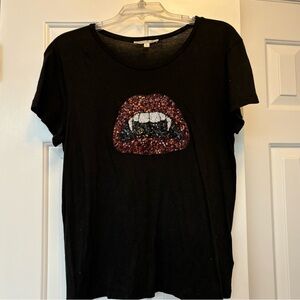 Express One Eleven Rhinestone Tee Shirt